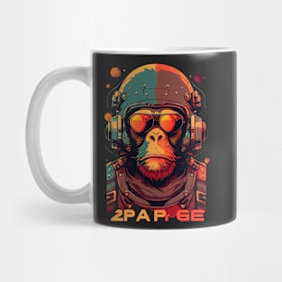 Anime Cyber Ape (Sci-Fi Ape Vintage Retro Future Design Cyberpunk Space Ape) Mug